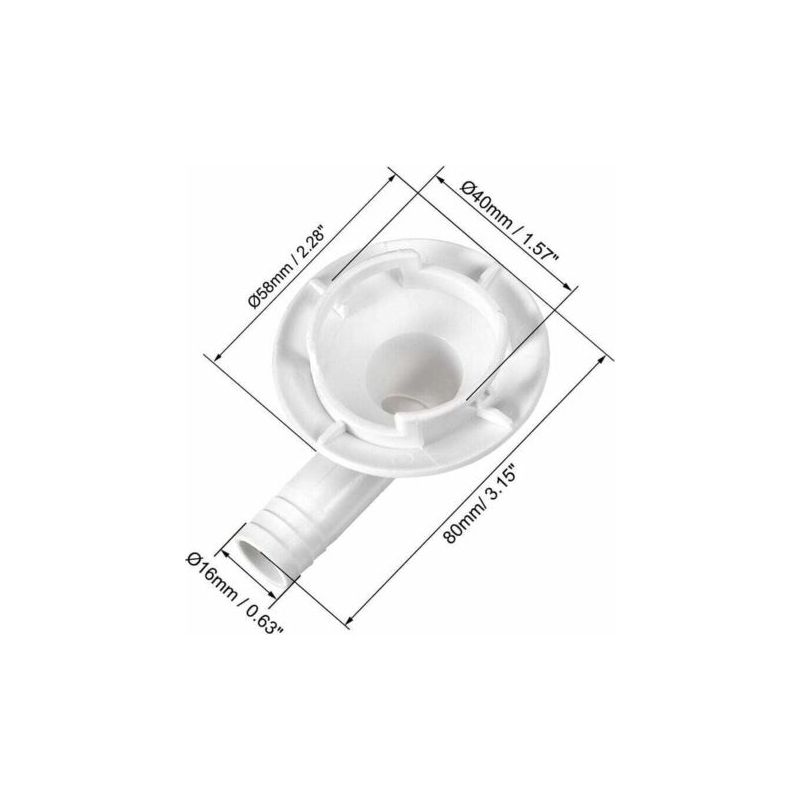 Vurahome – 40-mm-kondenswasserablaufschlauch Für Klimaanlagen – Winkelverbinder Für Kondensatablauf – Kompatibel Mit Mini-split- Und Fensterklimaanlagen – Wasserdicht Und Flexibel – Für Installateure