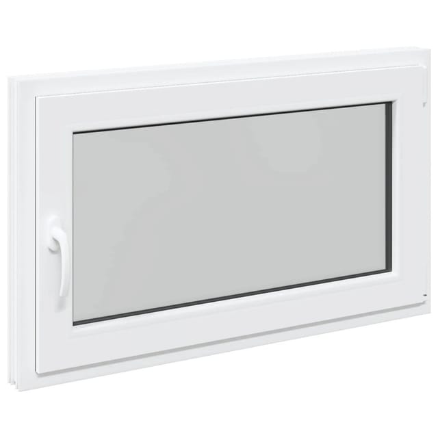 vidaXL Kellerfenster RISOR Weiß 100 x 70 cm PVC und Glas 42047253