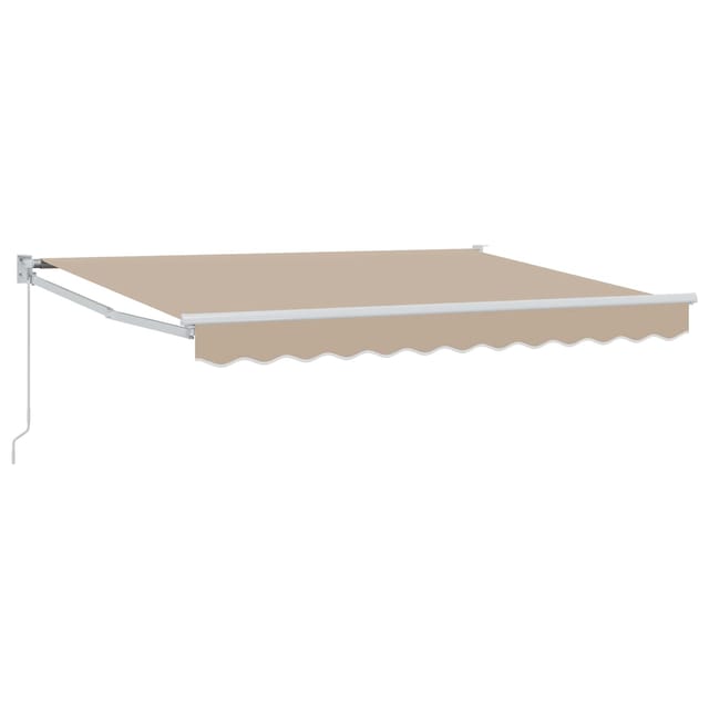 vidaXL Manuell Einziehbare Markise Beige 3,5 x 2 m 3418917