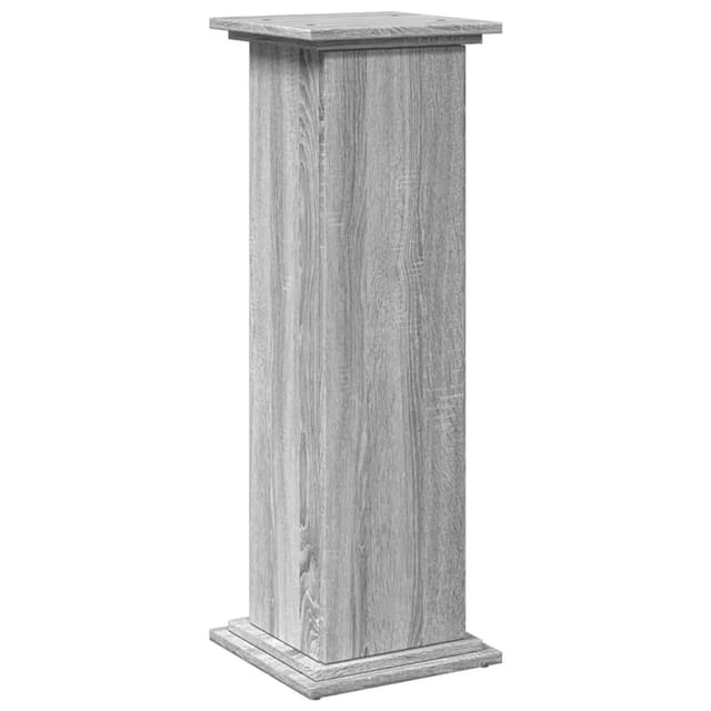 vidaXL Postament mit Stauraum Grau Sonoma 31x30x90 cm Holzwerkstoff 854612