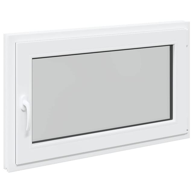 vidaXL Kellerfenster RISOR Weiß 100 x 50 cm PVC und Glas 42047250