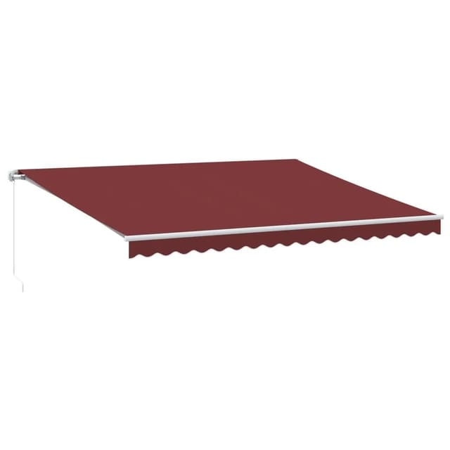 vidaXL Markise Manuell mit LED Weinrot 450x350 cm 3214987