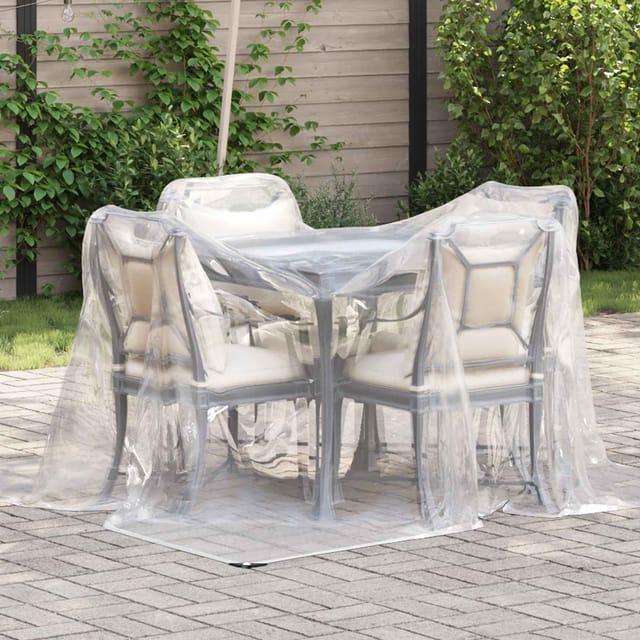 vidaXL Plane mit Ösen Transparent 2 x 2 m Polyethylen 3429272