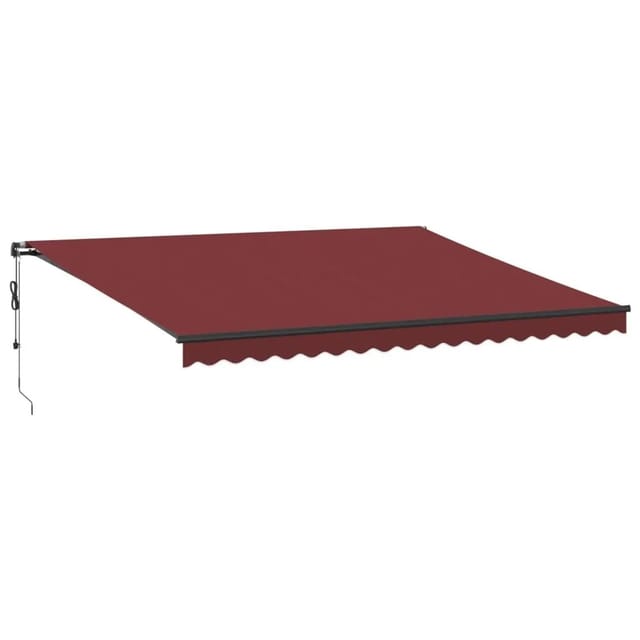 vidaXL Markise Automatisch mit LED Weinrot 450x350 cm 3215005