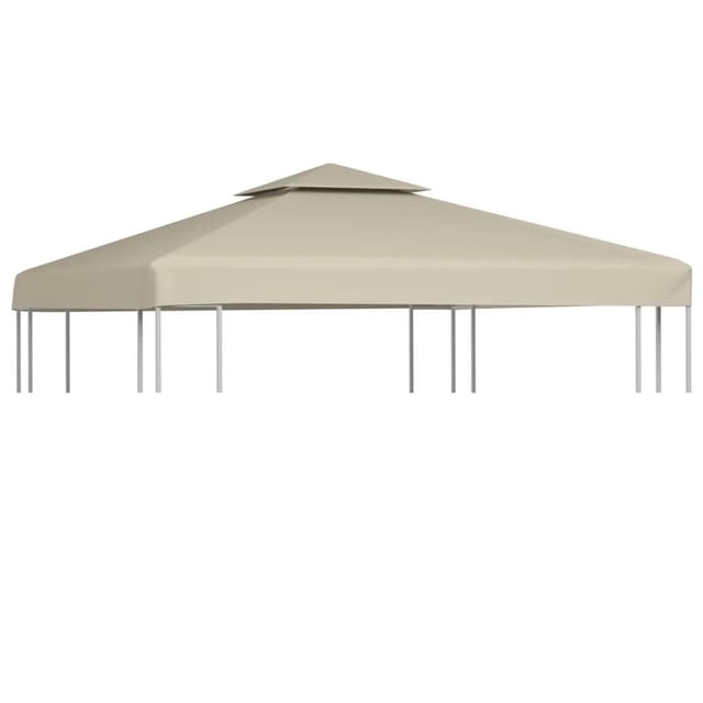 vidaXL Pavillon-Ersatzdach 310 g/m² Beige 3x3 m 40875