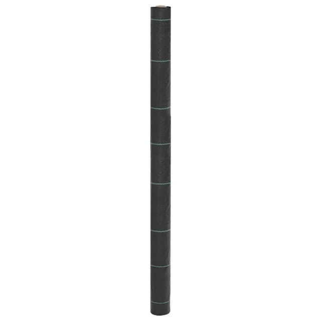vidaXL Unkrautvlies Schwarz 1,5x200 m PP 4005156