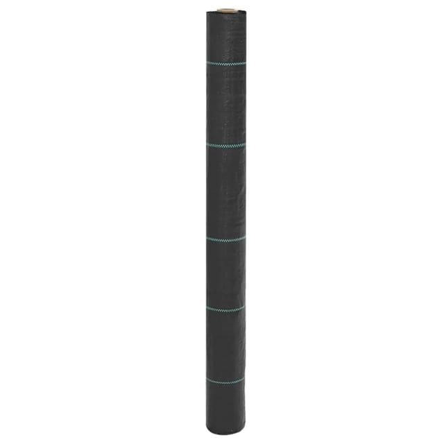 vidaXL Unkrautvlies Schwarz 1x50 m PP 4005181