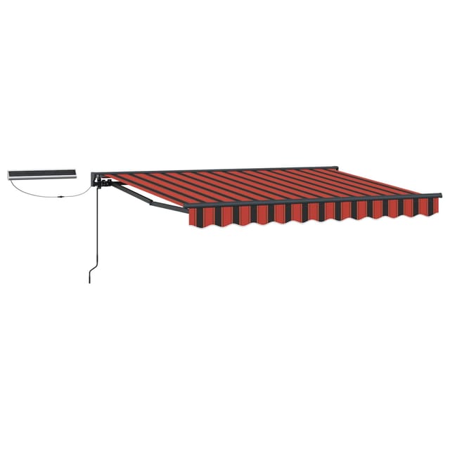 vidaXL Elektrische Ausziehbare Markise Orange und Schwarz 2,5 x 2 m 3421925