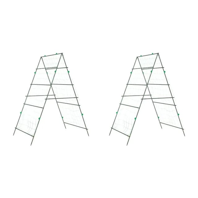 vidaXL Pflanzennetze 2 Stk A-Rahmen Stahl 3281497