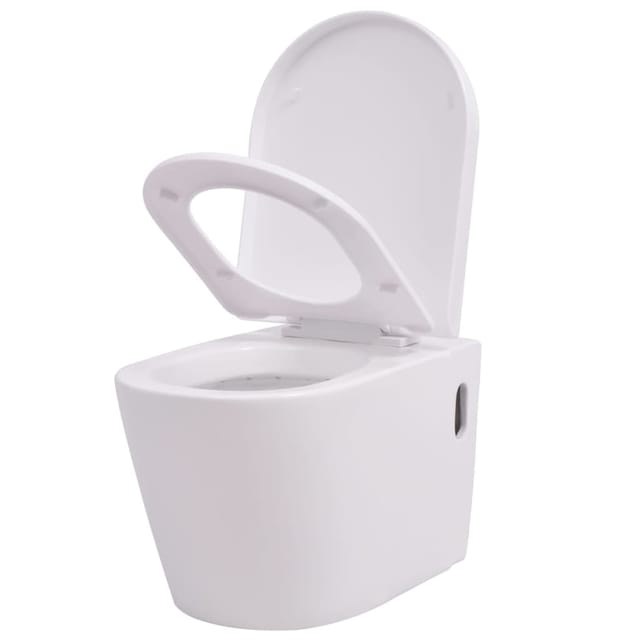 vidaXL Toilettensitz mit Absenkautomatik und Quick-Release Schwarz 145018