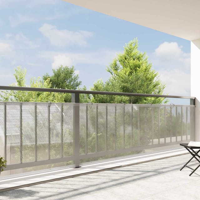 vidaXL Plane mit Ösen Transparent 1 x 12 m Polyethylen 3429271