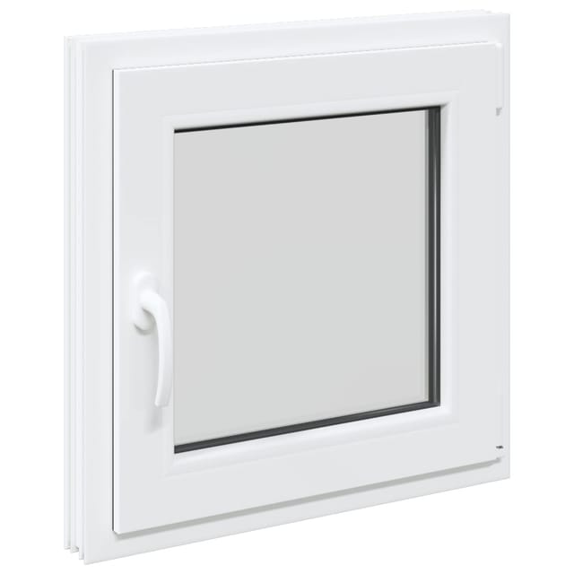 vidaXL Kellerfenster RISOR Weiß 60 x 60 cm PVC und Glas 42047230