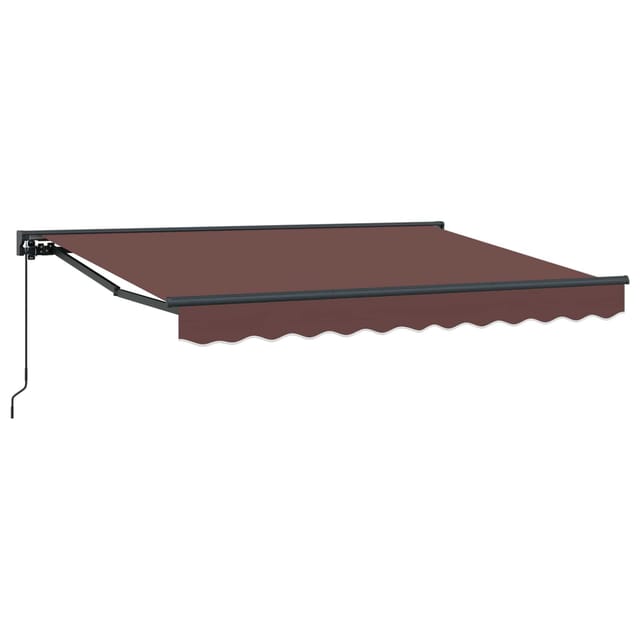 vidaXL Manuell Einziehbare Markise Braun 3,5 x 2 m 3420407