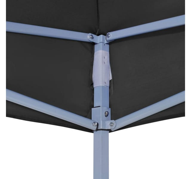 vidaXL Partyzelt-Dach 2x2 m Schwarz 270 g/m² 315347