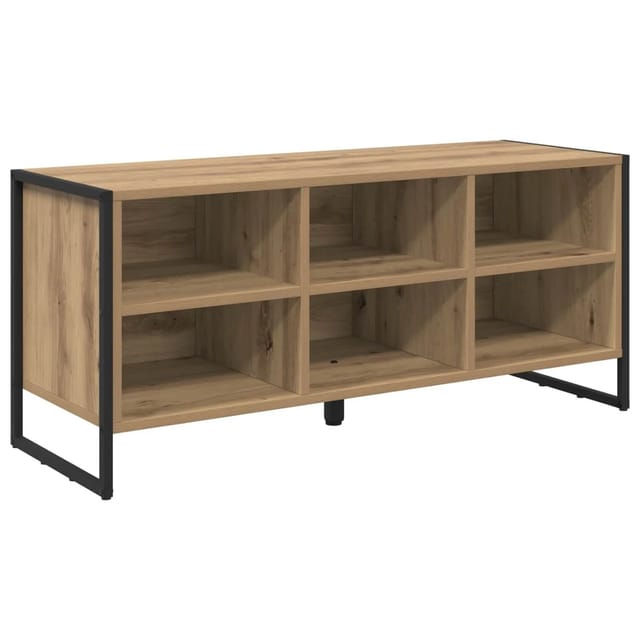 vidaXL Schuhschrank Kunsthandwerk Eiche 60 x 35 x 44 cm Holzwerkstoff 886455