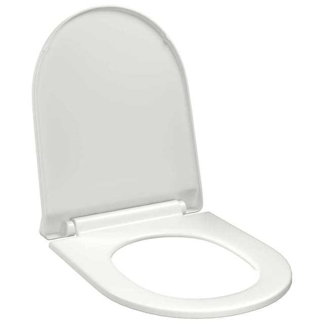 vidaXL Toilettensitz mit Absenkautomatik und Quick-Release-Design Weiß 145017