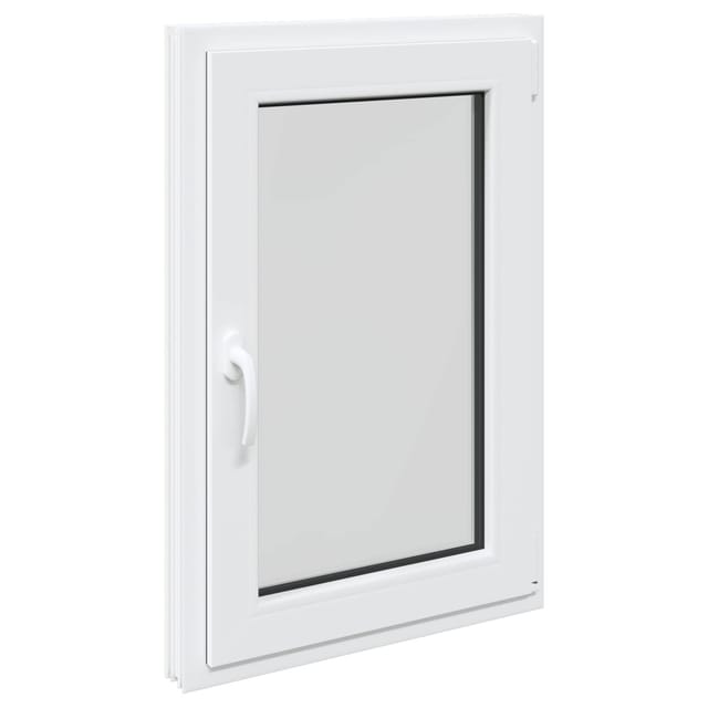 vidaXL Kellerfenster RISOR Weiß 60 x 100 cm PVC und Glas 42047236
