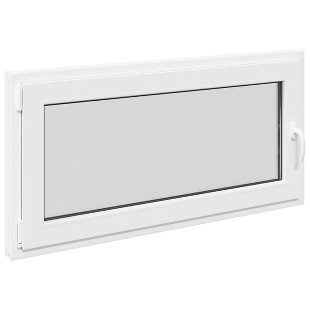vidaXL Kellerfenster RISOR Weiß 120 x 60 cm PVC und Glas 42047220
