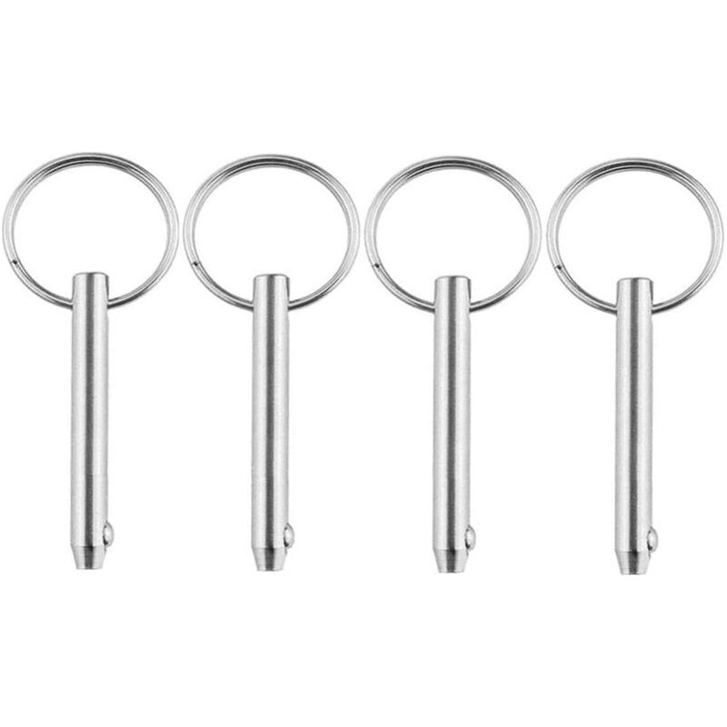 Vurahome – Schnellverschlussbolzen, Edelstahl-schnellverschlussbolzen Für Den Marinebereich Mit Kugelgelenk, Sicherungszubehör, 8 X 67 Mm Kugelverschlussbolzen
