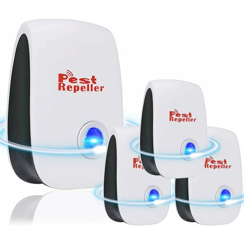 Maus Und Ratte, 4-teiliges Ultraschall-mausabwehrmittel, Neue Version, Anti-mücken-plug-in-gerät, Anti-fliegen-insekten