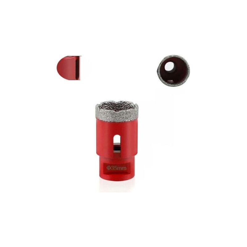 35-mm-diamantkernbohrer, Vakuumgelötet, M14-gewinde, Zum Bohren Von Porzellan, Fliesen, Granit Und Marmor
