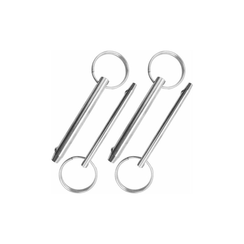 Vurahome – Set Mit 4 Schnellverschlussstiften, 8 Mm Und 6,3 Mm Durchmesser, 76 Mm Gesamtlänge, Komplett Aus Edelstahl 316 Gefertigt