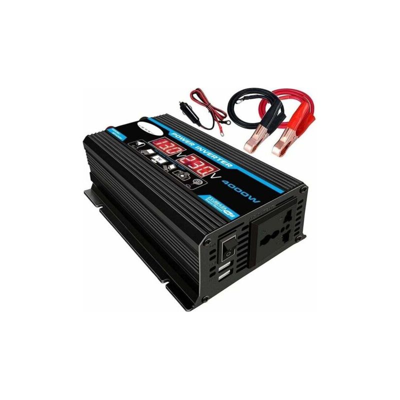 Vurahome – 12v Auf 220v 4000w Wechselrichter – Reine Sinuswelle – Überlast- Und Überhitzungsschutz – Ideal Für Camping Und Reisen