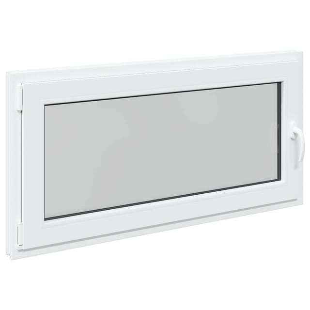 vidaXL Kellerfenster RISOR Weiß 120 x 60 cm PVC und Glas 42047262