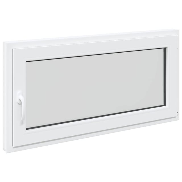 vidaXL Kellerfenster RISOR Weiß 120 x 60 cm PVC und Glas 42047219