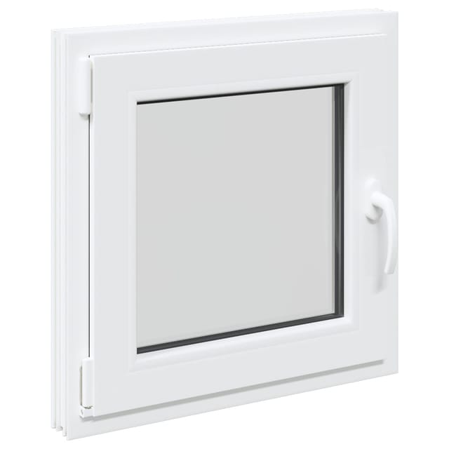 vidaXL Kellerfenster RISOR Weiß 60 x 60 cm PVC und Glas 42047231