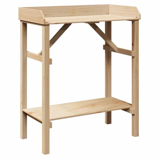 vidaXL Pflanztisch Natur 75 x 40 x 90 cm Massives Kiefernholz 4012187