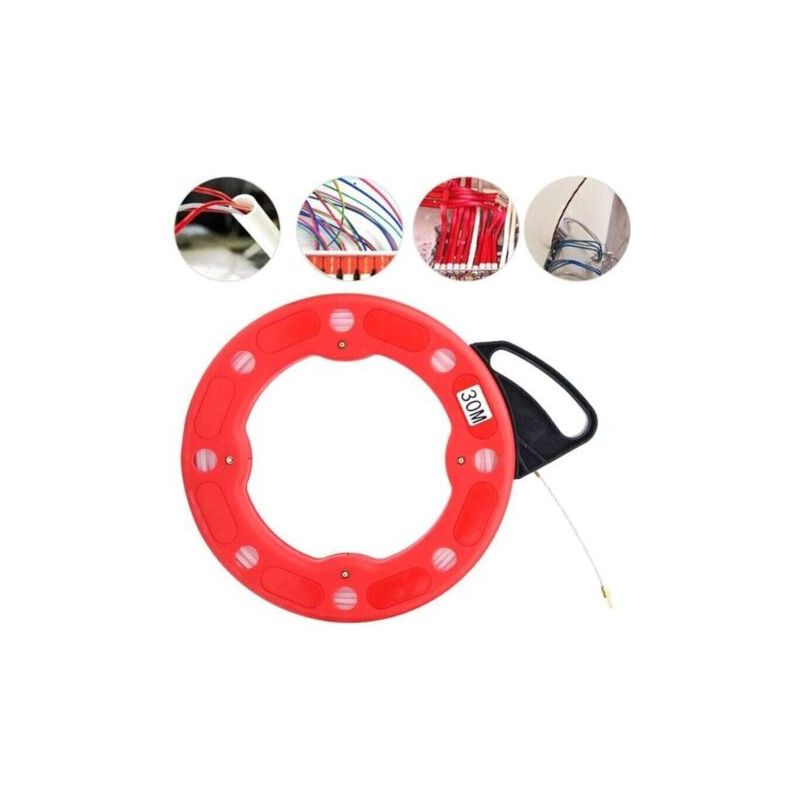 30 M Langes Elektriker-einziehseil – 4 Mm Fiberglas-einziehstange – Für Verkabelungsarbeiten In Beengten Räumen – Professionelle Anwendung – Glas – 30 M
