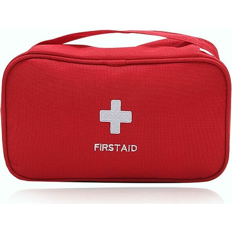 Leerer Mini-erste-hilfe-kasten, Wasserdichter Tragbarer Reise-erste-hilfe-kasten Für Auto, Reisen, Büro, Sport, Zuhause, Wandern (rot)