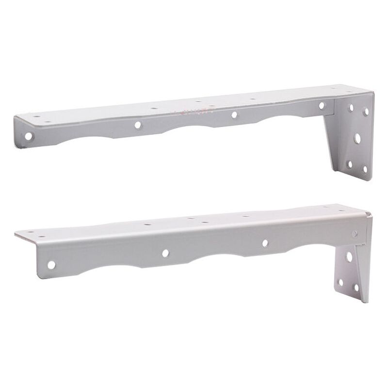 Vurahome - Schwerlast-hängemöbelhalterung Mit Codierter Aufhängung, Unsichtbare Stützhalterung Für Badezimmer, Wand-tv-möbel (lang, Weiß, 310 Mm)