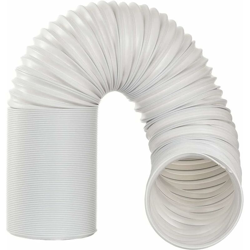 Vurahome - 2 M Flexibler Pvc-abluftschlauch Für Tragbare Klimaanlagen, Montagerichtung Gegen Den Uhrzeigersinn (ø13cm)