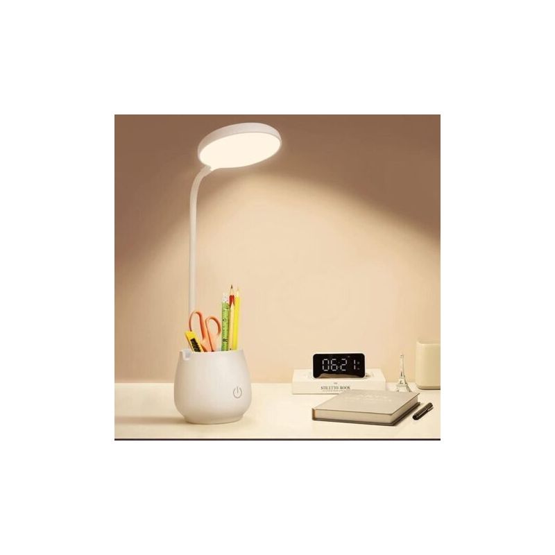 Vurahome – Kleine, Wiederaufladbare Led-schreibtischlampe Mit Augenschonendem Design Und 3 Farblichtmodi, Geeignet Für Studentenwohnheime Und Kinderzimmer.