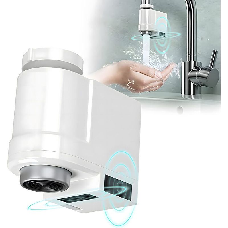 Vurahome – Intelligenter Wasserhahn Mit Sensor, Automatischer Infrarotsensor, Wassersparender Wasserhahn Mit Überlaufschutz, Induktive Armatur Für Küche Und Bad