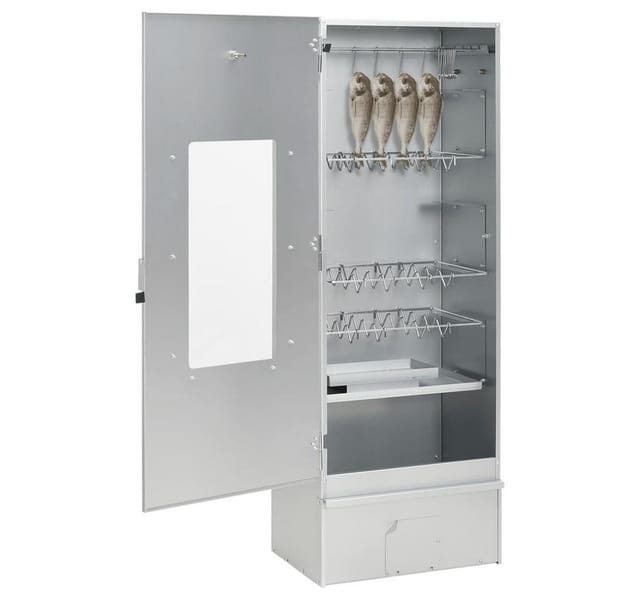 vidaXL Räucherofen mit Kaltrauchgenerator Verzinkter Stahl 3200754