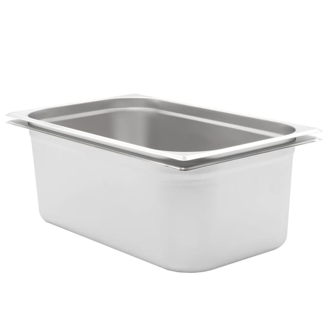 vidaXL Gastronormbehälter 2 Stk GN 1/1 200 mm Edelstahl 50883
