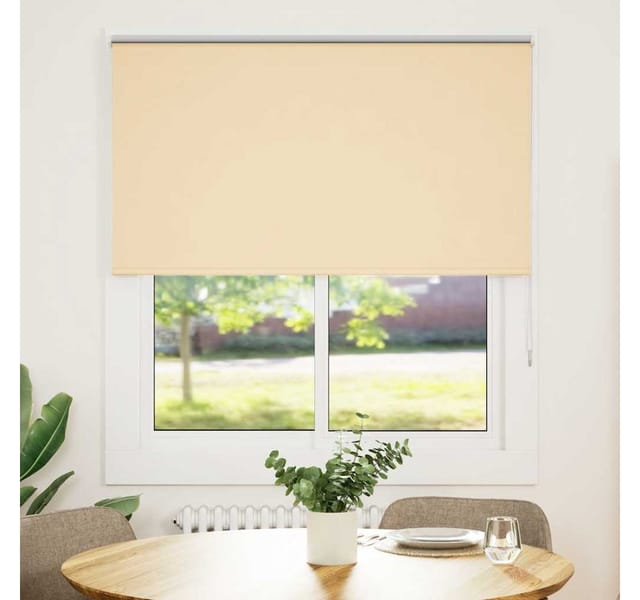 vidaXL Verdunkelungsrollo Beige 130x175 cm Stoffbreite 126,6 cm 4010770