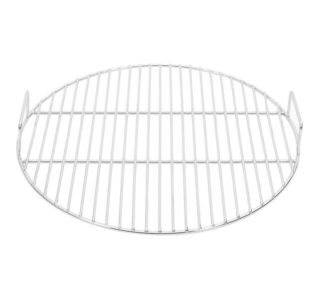 vidaXL Grillrost mit Griffen Rund Ø44,5 cm 304 Edelstahl 4010558