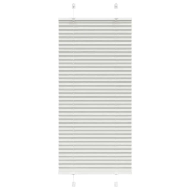 vidaXL Plissee Hellgrau 55x100 cm Stoffbreite 54,4 cm Polyester 4015321