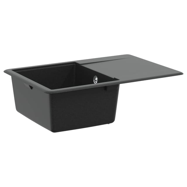 vidaXL Waschbecken Schwarz 670 x 460 mm Granit 42028408