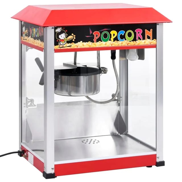 vidaXL Popcornmaschine mit Teflon-Kochtopf 1400 W 51058