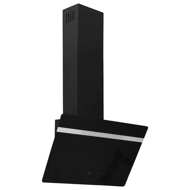 vidaXL Dunstabzugshaube 60 cm Stahl und Hartglas Schwarz 51671
