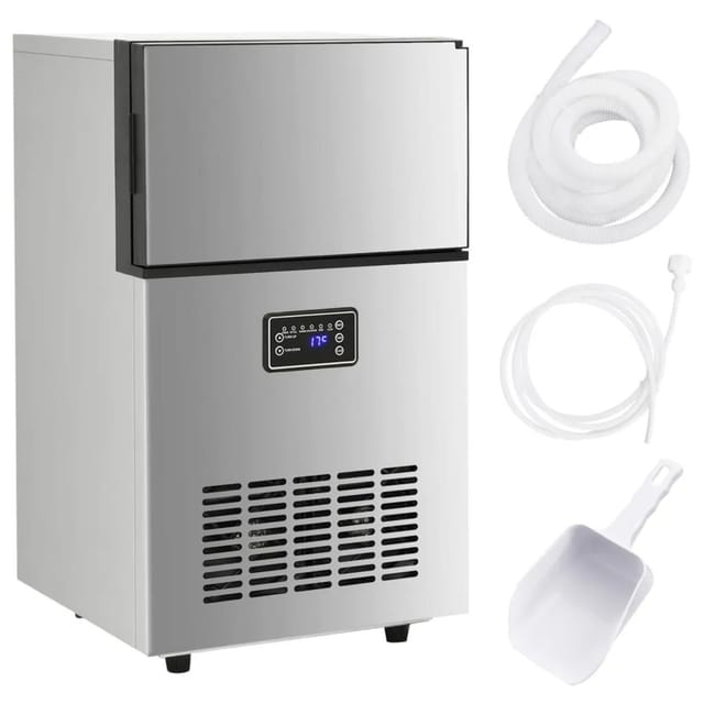 vidaXL Eiswürfelmaschine Silbern 45 kg / 24 h 153682