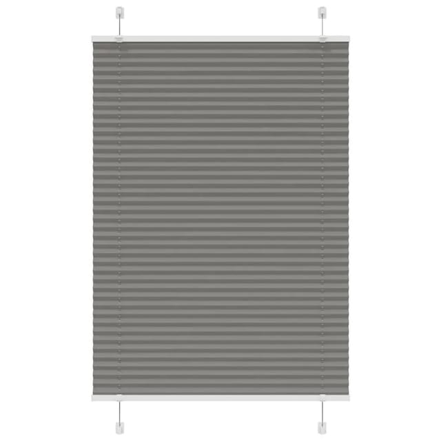 vidaXL Plissee Anthrazit 100x100 cm Stoffbreite 99,4 cm Polyester 4015075