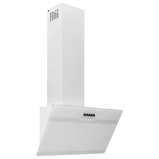 vidaXL Dunstabzugshaube 60 cm Stahl und Hartglas Weiß 51668