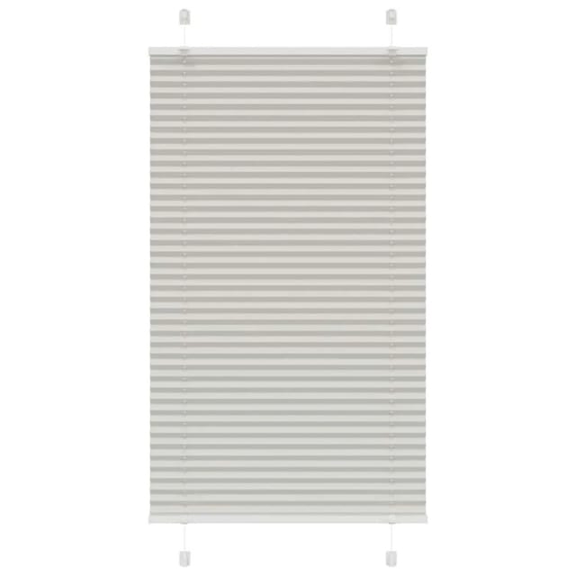 vidaXL Plissee Hellgrau 75x100 cm Stoffbreite 74,4 cm Polyester 4015325