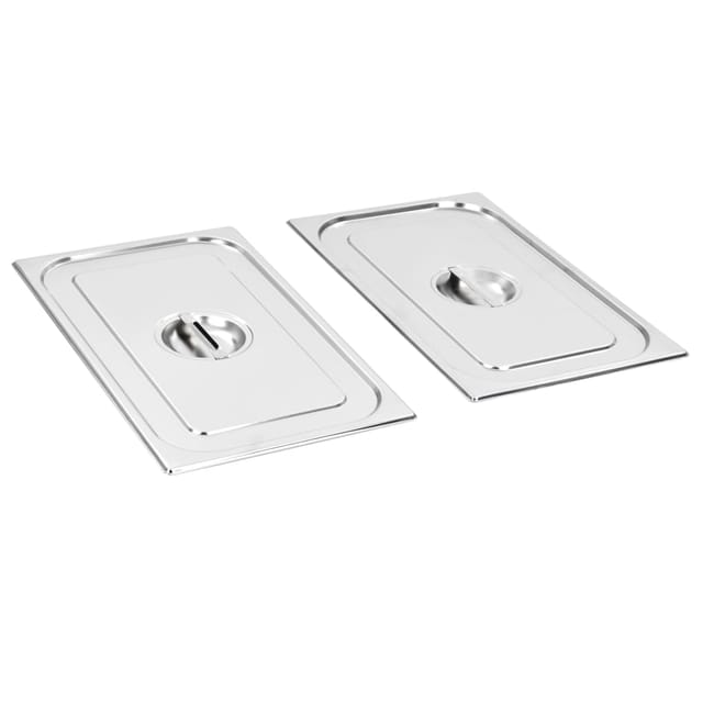 vidaXL Deckel für GN 1/1 Behälter 2 Stk Edelstahl 50884
